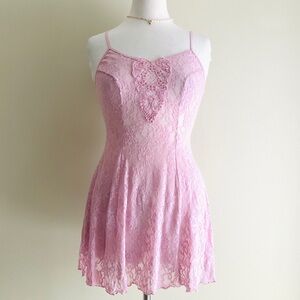 Aurora Pink Lace Dress